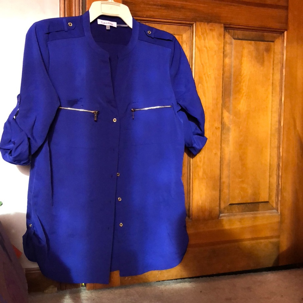 Purple Calvin Klein Blouse